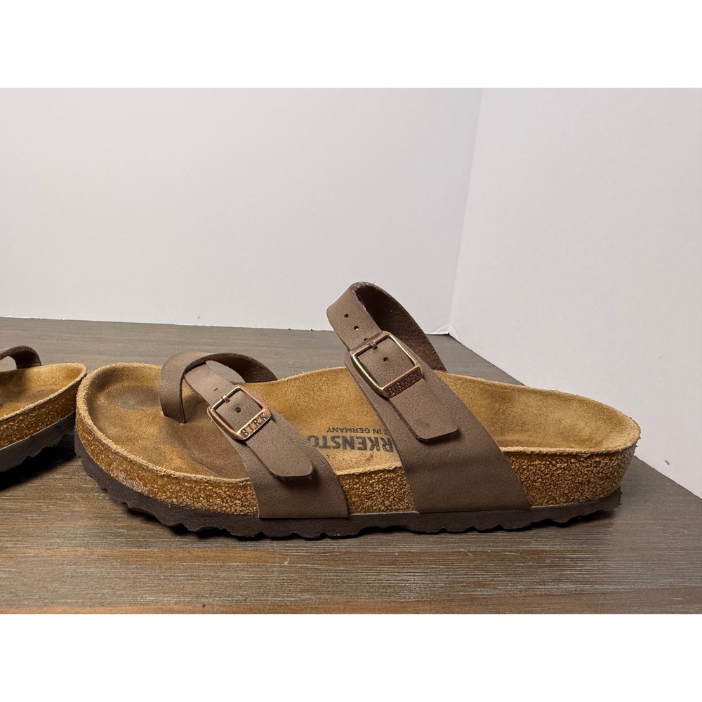 Birkenstock Mayari Mocha Brown Toe Loop Sandals EU 39 Women's 8-8.5 - Picture 3 of 10